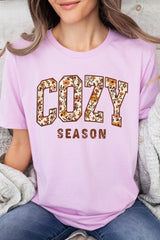 US3001P-E3082 Cozy Season Graphic Plus Tee $16