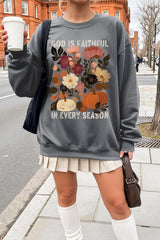 UL180P-E3171 Faithful In Every Season Graphic Plus Sweatshirt $25