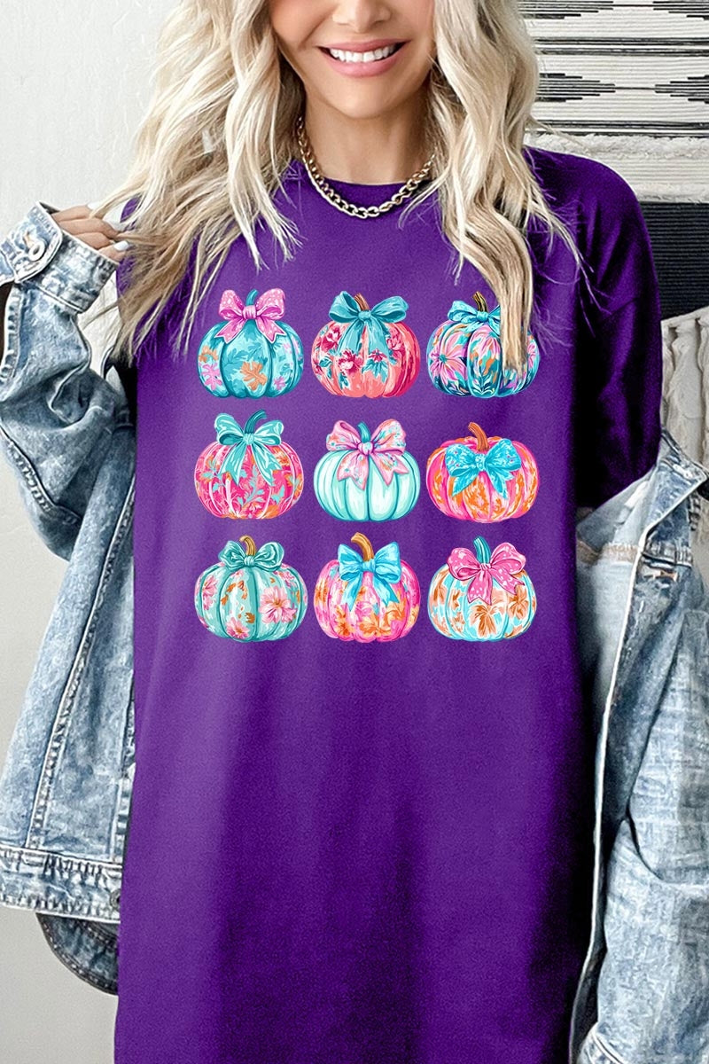 5000P-E3137 Coquette Pumpkin Graphic Plus Heavy Cotton Tee $12.75