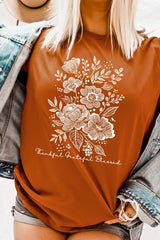 US3001P-E3155 Neutral Thanksgiving Graphic Plus Tee $16