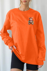 UL240P-E3175 Christmas bear Graphic Plus Long Sleeve Tee $17