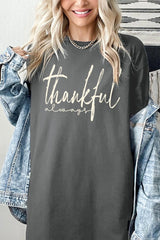 5000P-E3170 Thankful Graphic Plus Heavy Cotton Tee $12.75