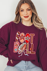 UL180-E3053 Brushstroke Football Graphic Sweatshirt $20