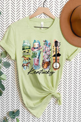 US3001-E3061KY Kentucky State Brushstroke Graphic Tee $12.5