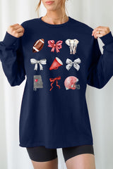 UL240P-E3076 Alabama Football Graphic Plus Long Sleeve Tee $17