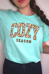 US3001P-E3082 Cozy Season Graphic Plus Tee $16