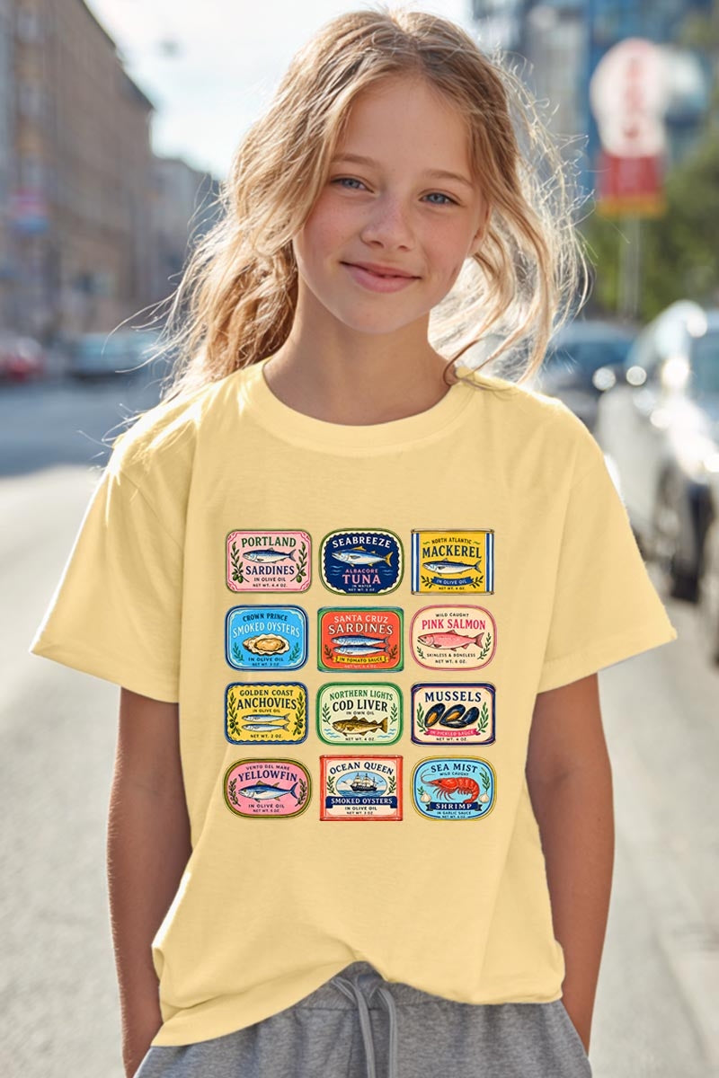 5000B-E3484Z Sardines Market Kids Graphic Heavy Cotton Tee $8.5