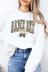 UL180P-E3131 Football Game Day Camo Graphic Plus Sweatshirt $25