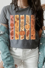 US3001P-E3110 Brushstroke Boho Fall Graphic Plus Tee $16