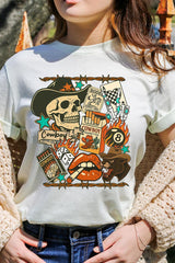 US3001-E3096 Vintage Western Collage Graphic Tee $12.5