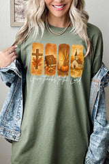 5000-E3169 Give Thanks To The Lord Graphic Heavy Cotton Tee $9