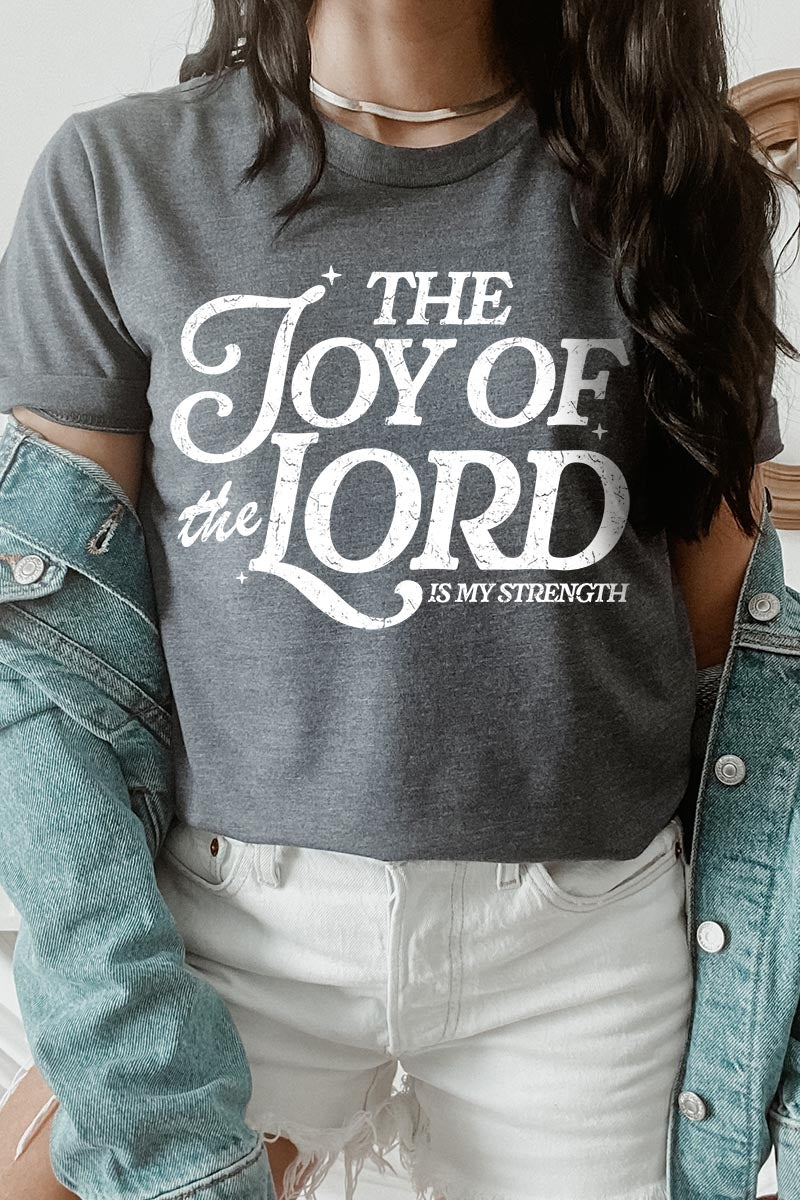 US3001P-E3179 Joy of the Lord Graphic Plus Tee $16