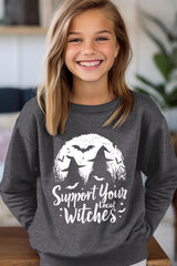 UL180B-E3161Z Local Witches Halloween Kids Graphic Sweatshirt $20