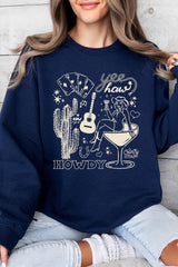 UL180P-E3097 Cowgirl Country Music Graphic Plus Sweatshirt $25