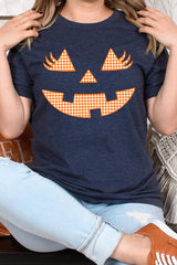 US3001P-E3148 Cute Pumpkin Halloween Graphic Plus Tee $16