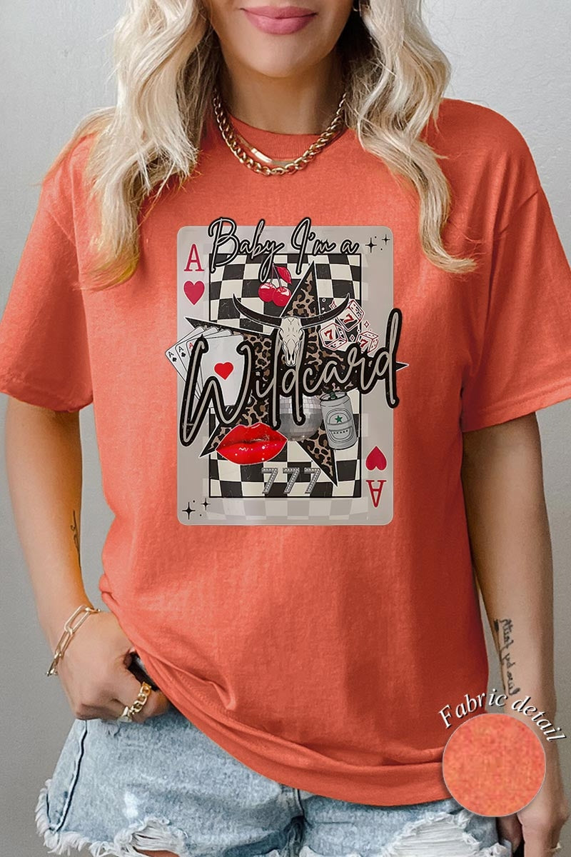 5000-E3099 Retro Wildcard Graphic Heavy Cotton Tee $9