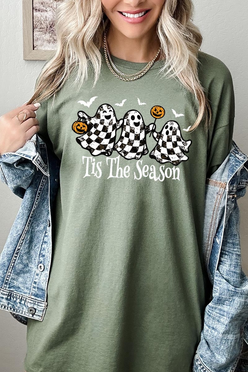 5000-E3124 Retro Ghosts Graphic Heavy Cotton Tee $9