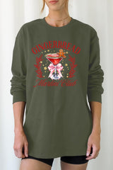 UL240P-E3216 Gingerbread Martini Club Graphic Plus Long Sleeve Tee $17