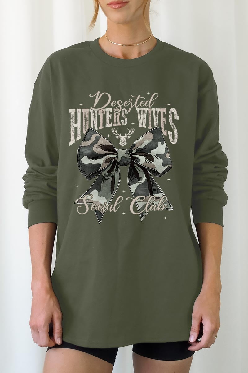 UL240P-E3193 Huntersu2019 Wives Social Club Graphic Plus Long Sleeve Tee $17