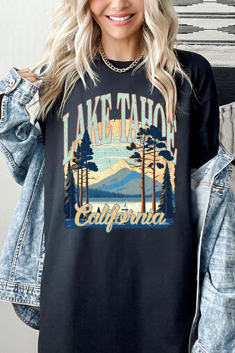 5000-E3059 Lake Tahoe Graphic Heavy Cotton Tee $9