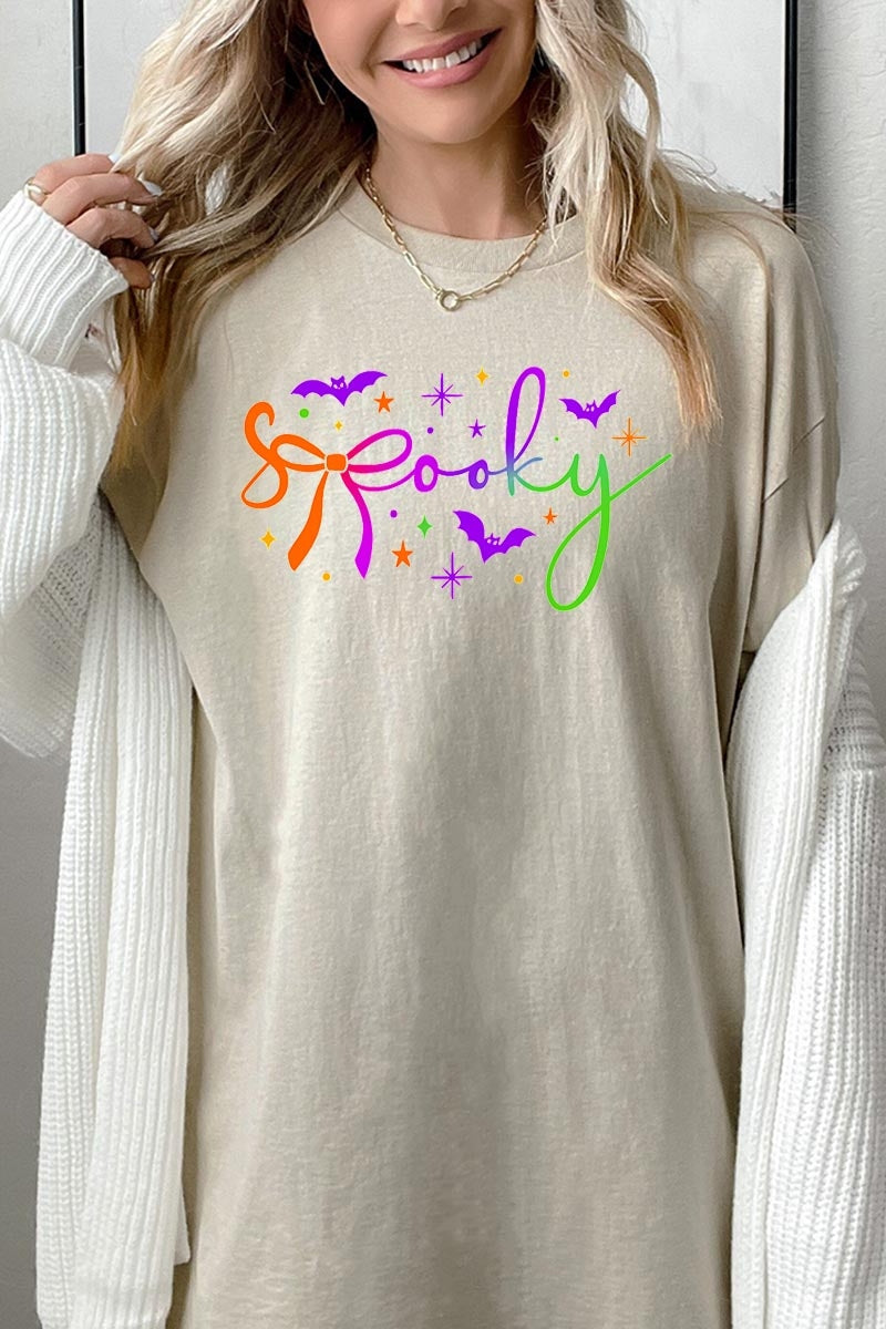 5000-E3109 Spooky Halloween Graphic Heavy Cotton Tee $9