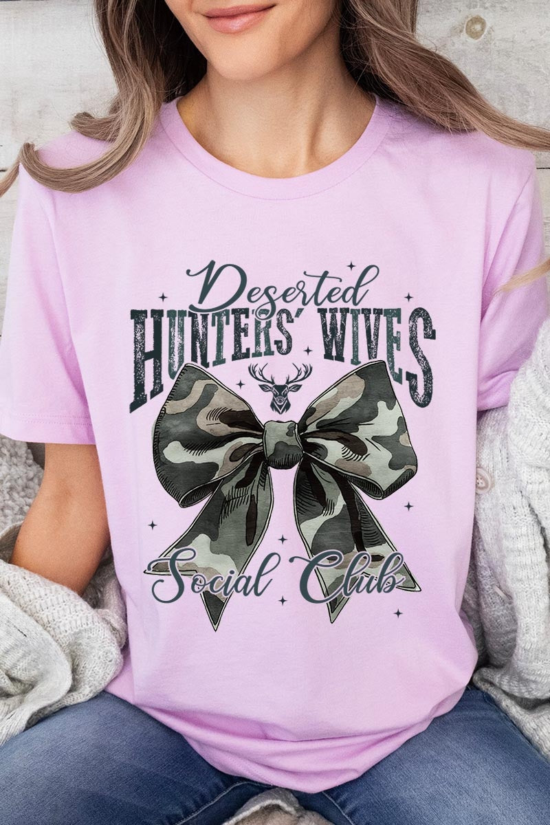 US3001-E3193 Hunters Wives Social Club Graphic Tee $12.5