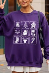 UL180-E3215 Christmas Icons Graphic Sweatshirt $20