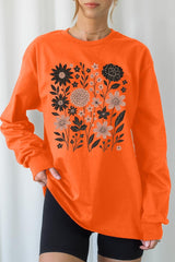 UL240P-E3178 Fall Floral Garden Graphic Plus Long Sleeve Tee $17