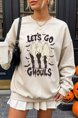UL180-E3160 Letu2019s Go Ghouls Ghost Graphic Sweatshirt $20