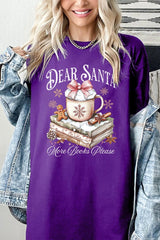 5000P-E3205 Dear Santa Books Graphic Plus Heavy Cotton Tee $12.75