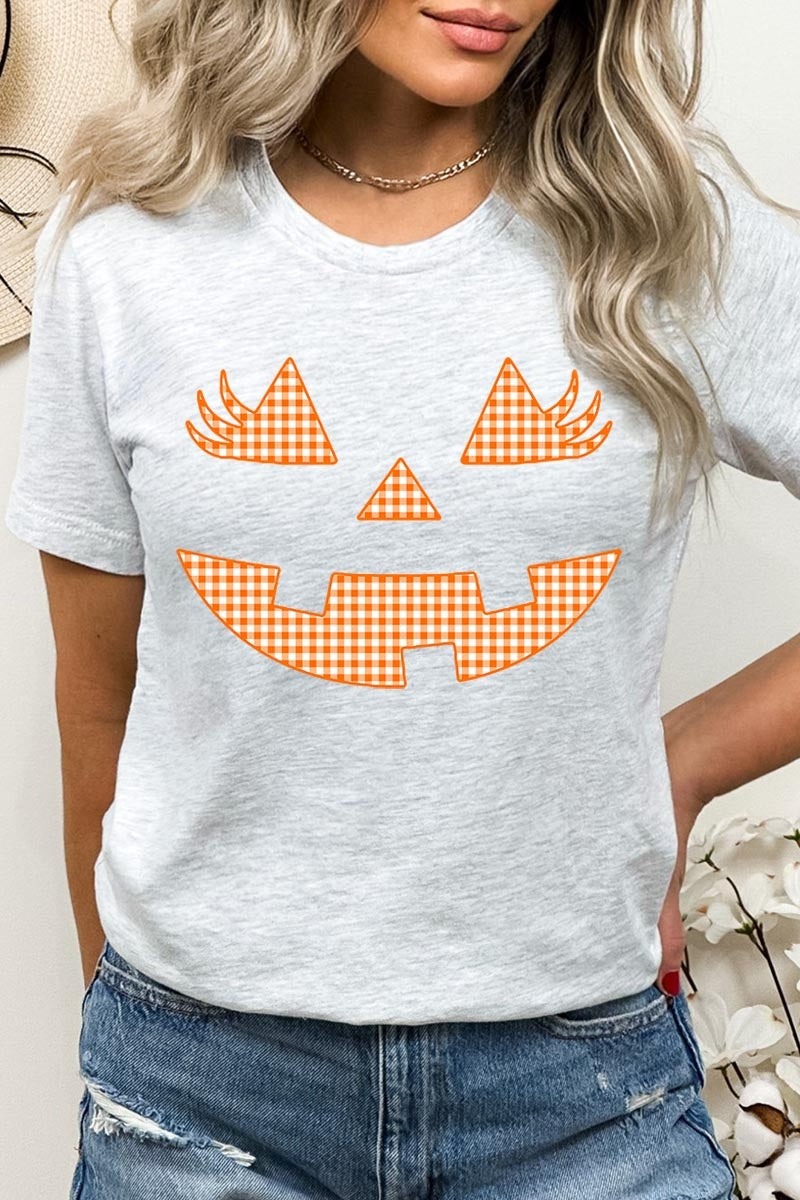 US3001P-E3148 Cute Pumpkin Halloween Graphic Plus Tee $16