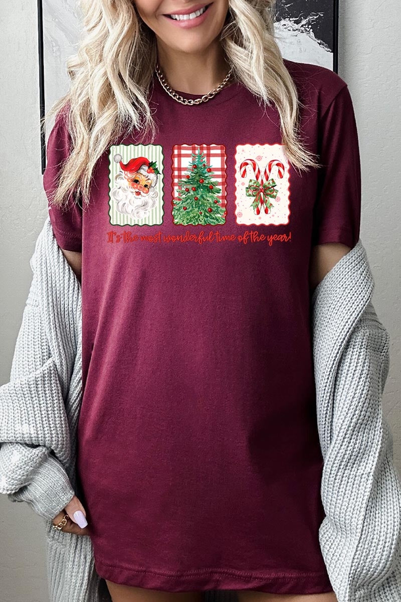 US3001-E3201 Most Wonderful Time Graphic Tee $12.5