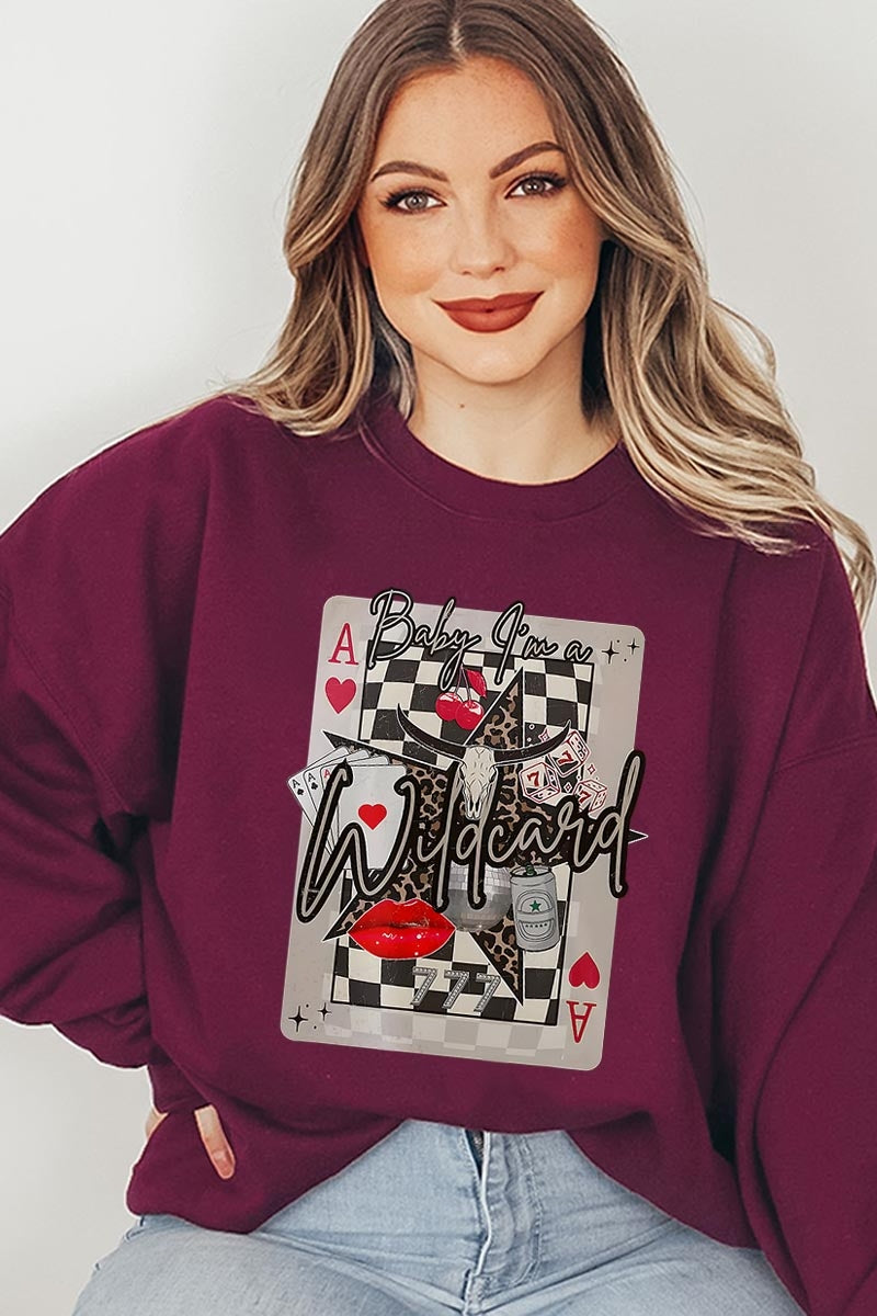 UL180-E3099 Retro Wildcard Graphic Sweatshirt $20