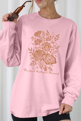 UL240P-E3155 Neutral Thanksgiving Graphic Plus Long Sleeve Tee $17