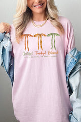 5000-E3111 Grateful Thankful Blessed Graphic Heavy Cotton Tee $9