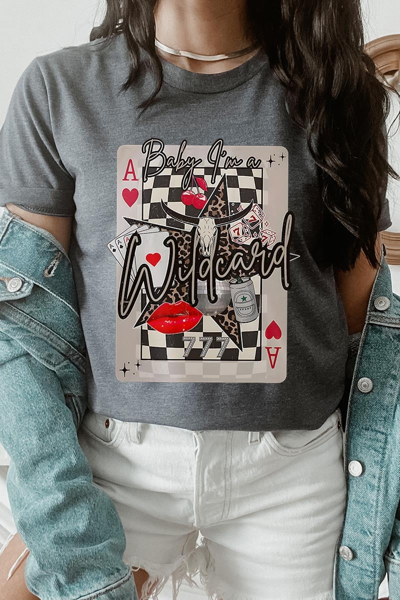 US3001P-E3099 Retro Wildcard Graphic Plus Tee $16