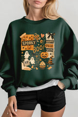 UL180P-E3084 Halloween collage Graphic Plus Sweatshirt $25