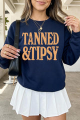 UL180-E3464 Tanned & Tipsy Dot Graphic Sweatshirt $20