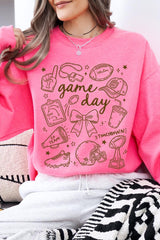 UL180P-E3081 Football Doodles Graphic Plus Sweatshirt $25