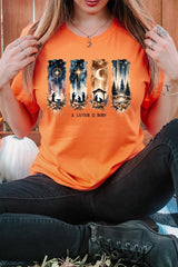 US3001-E3204 Savior Is Born Nativity Graphic Tee $12.5