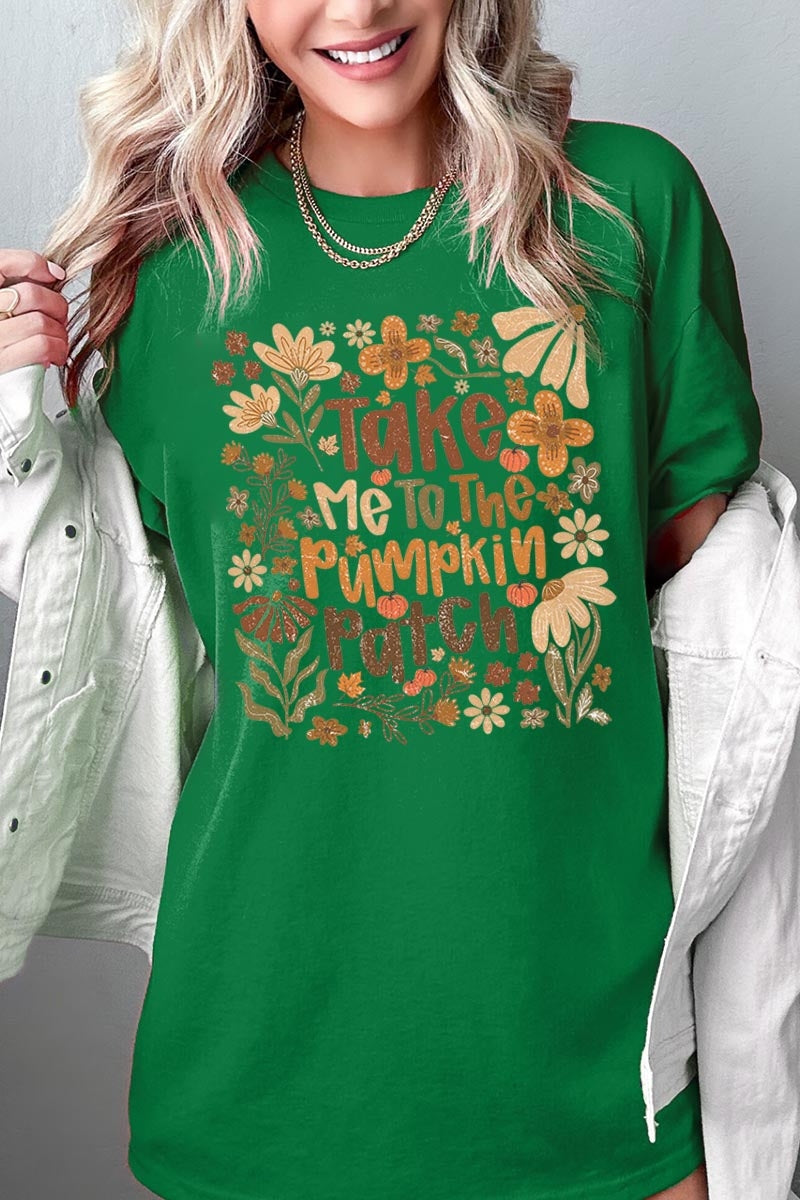 5000-E3136 Take Me To The Pumpkin Patch Heavy Cotton Tee $9