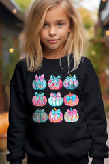 UL180B-E3137Z Coquette Pumpkin Kids Graphic Sweatshirt $20