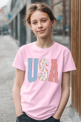 5000B-E3481Z USA Retro Kids Graphic Heavy Cotton Tee $8.5
