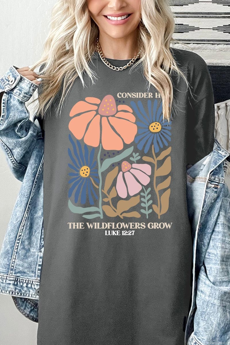 5000P-E3067 Consider the Wildflowers Graphic Plus Tee $12.75