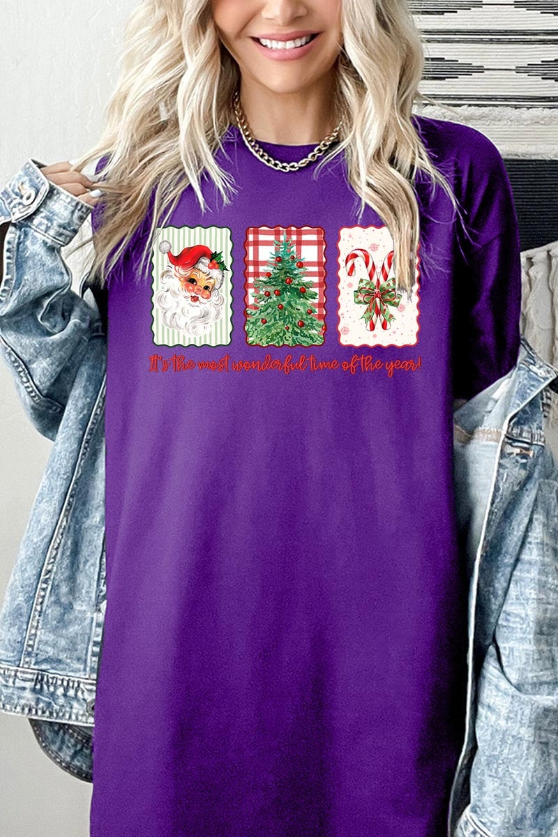 5000-E3201 Most Wonderful Time Graphic Heavy Cotton Tee $9