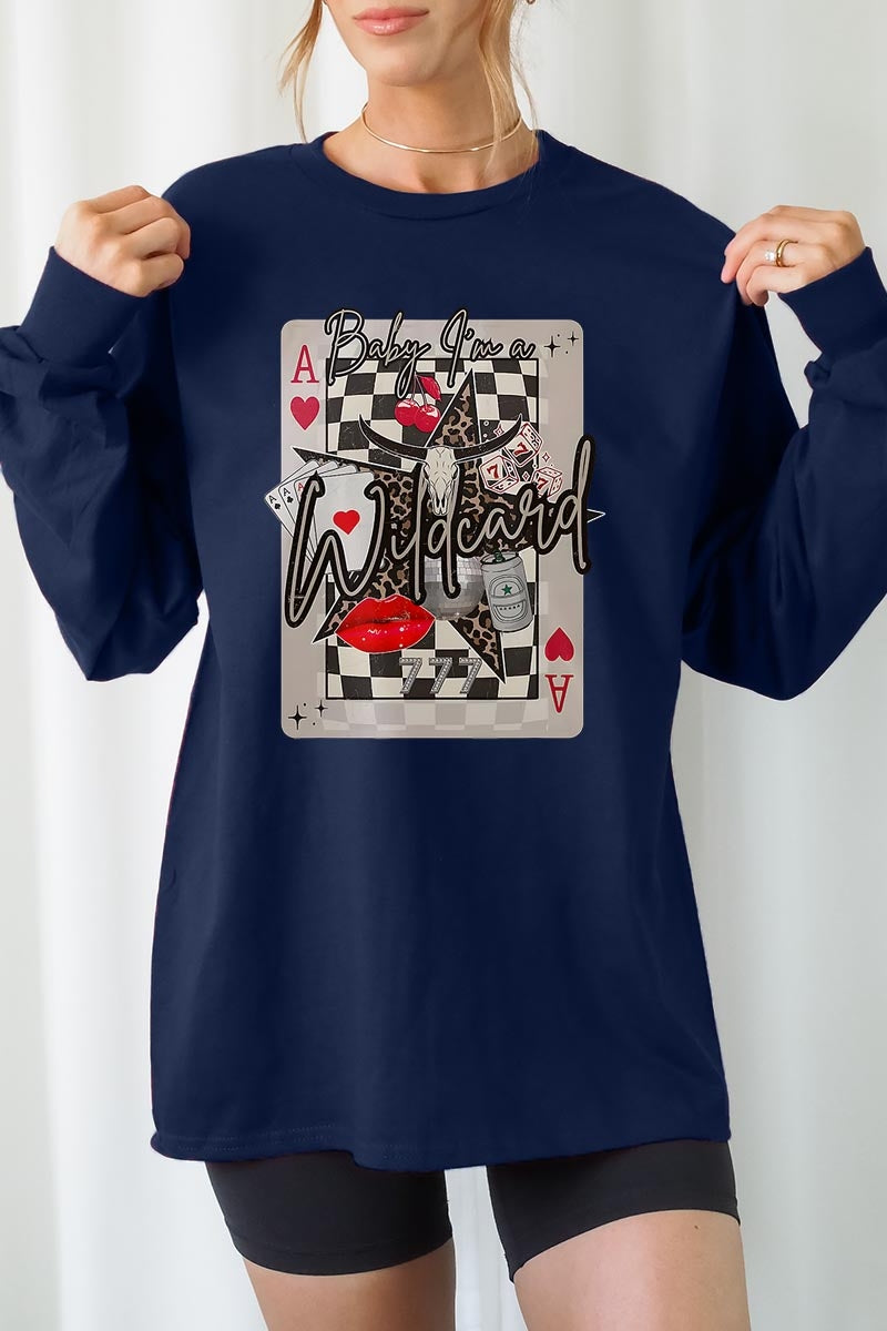 UL240P-E3099 Retro Wildcard Graphic Plus Long Sleeve Tee $17