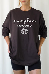 UL240-E3152 Pumpkin Season Graphic Long Sleeve Tee $13.75