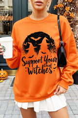 UL180P-E3161 Local Witches Halloween Graphic Plus Sweatshirt $25