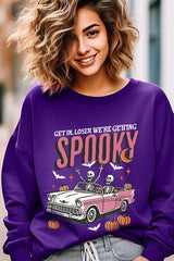 UL180-E3142 Spooky Skeleton Graphic Sweatshirt $20