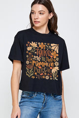 CTS-E3136 Take Me To The Pumpkin Patch Relaxed Crop Top $11
